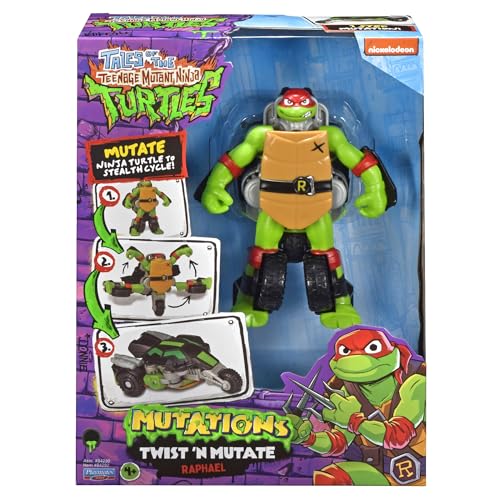TEENAGE MUTANT NINJA 84292CO Tales Turtles Twist N Mutate Raphael Verwandelt Sich von Actionfigur zum Stealth-Fahrzeug, Mehrfarbig TEENAGE MUTANT NINJA 84292CO Tales Turtles Twist N Mutate Raphael Verwandelt Sich von Actionfigur zum Stealth-Fahrzeug, Mehrfarbig von TEENAGE MUTANT NINJA