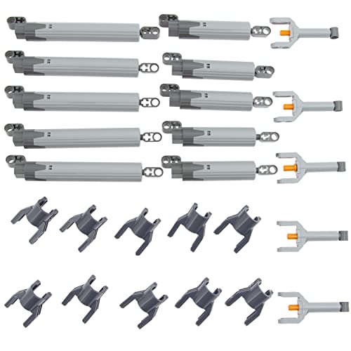 TEESE Linearantriebe 5 Set kompatibel mit LEGO Technic Teilen, Anschluss an Achsstift, MOC Auto LKW Ersatzteile von TEESE