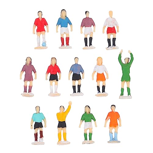 TEHAUX 1 Sandtischfußballmann Modell der Spielerfigur Miniaturszenenfigur Kinder Fußball Spielzeug dekorative Figur Desktop-Dekor Weihnachten Marionette Märchengarten Sandkasten Statue von TEHAUX