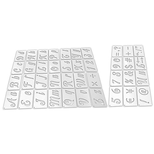 TEHAUX Alphabet-vorlage 1 Set Zahlenschablone Zum Malen Von Buchstaben Und Zahlen Alphabet-vorlage Für Schild von TEHAUX