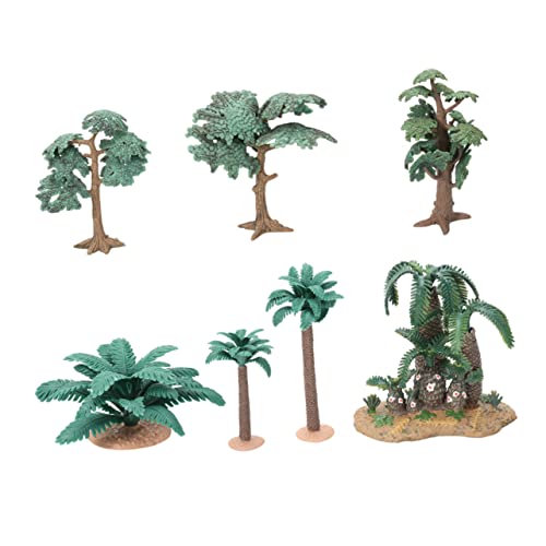 TEHAUX 1 Satz Simulation von Bäumen maßstabsgetreue Modellbäume realistisch Ornament Terrain mikrolandschaft raumdeko Landschaftsmodellbaum künstliches Baummodell Plastik Green von TEHAUX