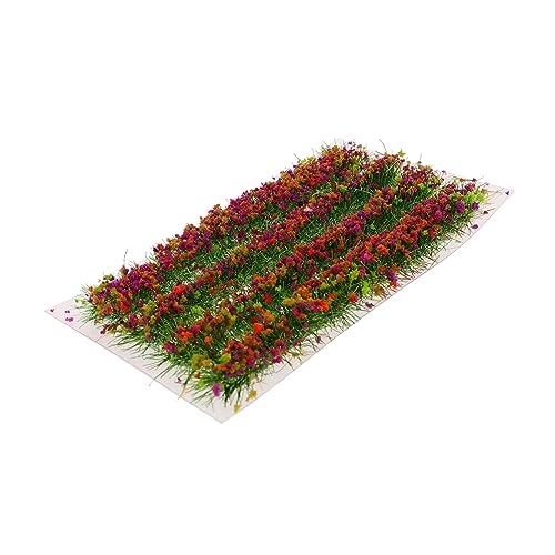TEHAUX 1 Schachtel Kunstrasen Mini-Pflanzen Grasbüschel-Modell Modelle Mini-Blumenstrauß Mini-Blumenbüschel aus Kunstharz gefälschte Blütentraube Anlage Container Lieferungen Material von TEHAUX