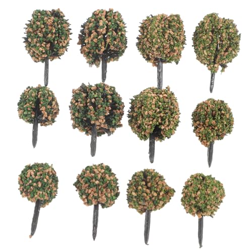 TEHAUX 1 Schachtel Modellbuschbaum Zen-gartenzubehör Miniatur Hausschmuck Vegetation Gruppiert Bäume Spiellandschaft Strauchbüschel Ornament Anlage Märchengarten Plastik von TEHAUX