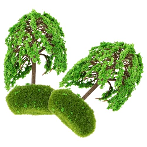 TEHAUX 10 STK Baummodell Modellbäume trainieren Puppenschlauch Miniaturbaum Anlage Ornament Sandtisch gefälschter Baum grüner Landschaftsbaum Kleiner Baum Modellbaum Baby von TEHAUX