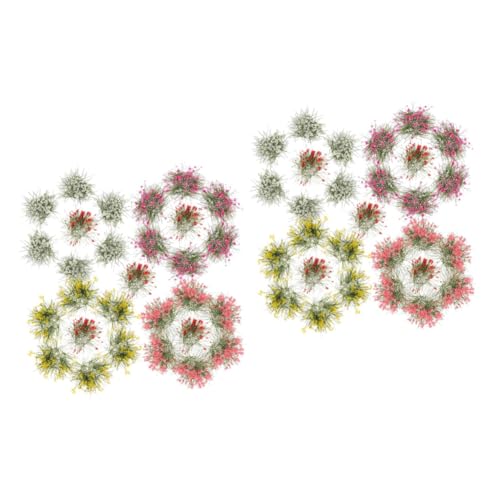 TEHAUX 10 STK Mikrolandschafts-Clusterblumen Blumenbüschel-Grasbüschel-Set Blütenbüschel Modelle Spielzeug Mini-Blütentraube blütenhaufen selber Machen getuftet schmücken von TEHAUX
