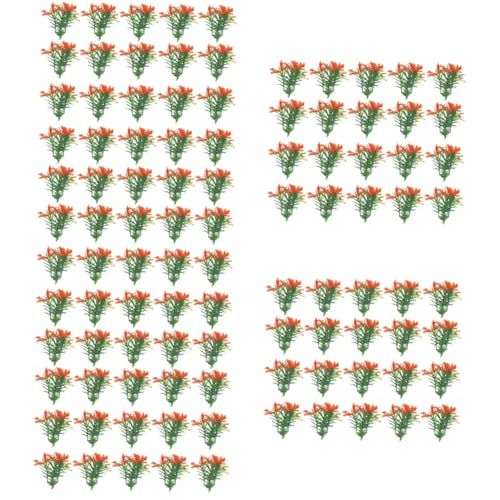 TEHAUX 100 STK Mini-kunstblumen Und -Pflanzen Kunstpflanzen Wohnkultur Blumenarrangementkästen Schmücken Künstliche Pflanze Minipflanzen Miniaturpflanze Kleines Plastik Puppenhaus von TEHAUX
