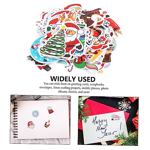 TEHAUX 100stücke DIY Weihnachtsmotiv Sticker Scrapbook Aufkleber Notizaufkleber Journal Sticker Für Sammelalben Und Bastelprojekte TEHAUX 100stücke DIY Weihnachtsmotiv Sticker Scrapbook Aufkleber Notizaufkleber Journal Sticker Für Sammelalben Und Bastelprojekte von TEHAUX