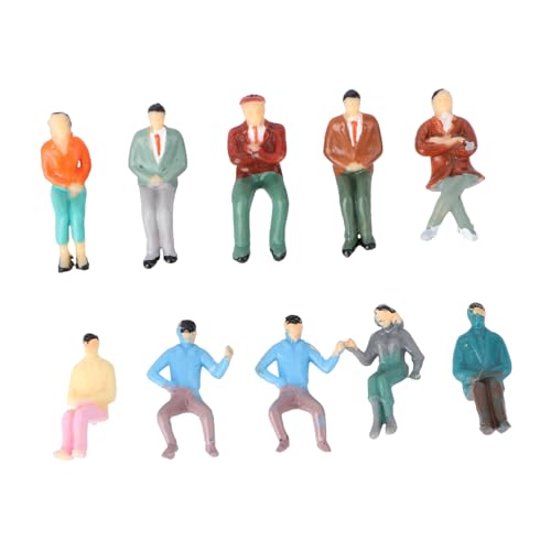 TEHAUX 10St Farb simulations Puppe Mini-menschliche Figuren Simulationscharaktermodell Modelle Ornament Figurenmodell Dekor dekorative Figur Schreibtisch schmücken Baby von TEHAUX