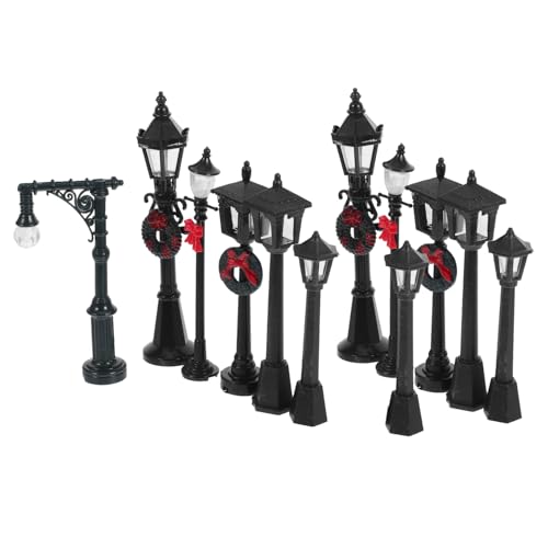 TEHAUX 12 Stück Teiliges Mini Straßenlampen Modell für Puppenhaus Realistische Mikrolandschaftsdeko Zubehör für Dioramen und Miniaturgärten Robustem Gefertigt TEHAUX 12 Stück Teiliges Mini Straßenlampen Modell für Puppenhaus Realistische Mikrolandschaftsdeko Zubehör für Dioramen und Miniaturgärten Robustem Gefertigt von TEHAUX