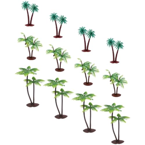 TEHAUX 12stücke Miniatur Kokosnussbaum Modell Realistische Künstliche Palmen Für Mikrolandschaften Terrarien Und Projekte Höhe von TEHAUX