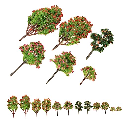 TEHAUX 18 Stück Mikrolandschaftssimulationsbaum Diorama-minibäume Baum Künstlich Künstliche Bäume Für Den Außenbereich Miniaturlandschaft Gartenbäume Sortiert Modellbäume Plastik von TEHAUX
