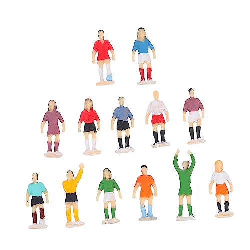 TEHAUX 1Satz Mini Fußballspieler Figur für Tischdekoration Hochwertige Kunststofffiguren Kreative Sandtischdekoration für Sammler und Fußballfans TEHAUX 1Satz Mini Fußballspieler Figur für Tischdekoration Hochwertige Kunststofffiguren Kreative Sandtischdekoration für Sammler und Fußballfans von TEHAUX