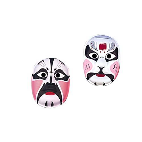 TEHAUX Halloween-Maske 2 Stk Gesicht leere Maske Wanddekorationsmaske leere Papiermaske einfache Maske umweltfreundliche Maske Partymaske Weihnachten Facebook bilden Gesichtsmaske Weiß von TEHAUX