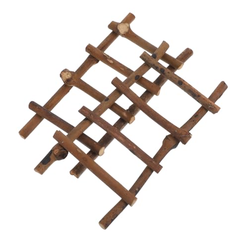 TEHAUX 2 Stück Miniatur Rattan Leiter Deko für Puppenhaus Mikro Landschaft Charmantes Garten Ornament für Fotografie Miniatur Garten Dekoration von TEHAUX