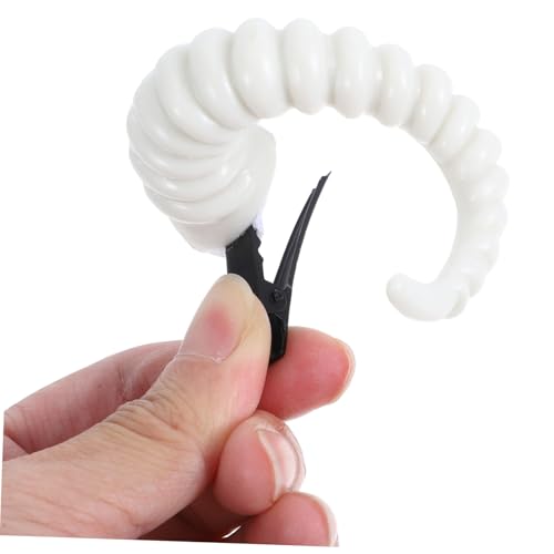 TEHAUX 2 Stück RAM Horn Haarklammern Halloween Cosplay Haarspangen Teufelshorn Design für Kostüm Party Styling TEHAUX 2 Stück RAM Horn Haarklammern Halloween Cosplay Haarspangen Teufelshorn Design für Kostüm Party Styling von TEHAUX