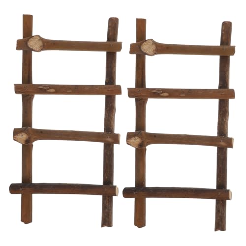 TEHAUX 2 Stück Rattan Leiter Garten Ornament Deko für Miniaturhaus und DIY Landschaftsprojekte Leicht und Langlebig für Kreative Gartenlandschaften und Miniaturgärten TEHAUX 2 Stück Rattan Leiter Garten Ornament Deko für Miniaturhaus und DIY Landschaftsprojekte Leicht und Langlebig für Kreative Gartenlandschaften und Miniaturgärten von TEHAUX