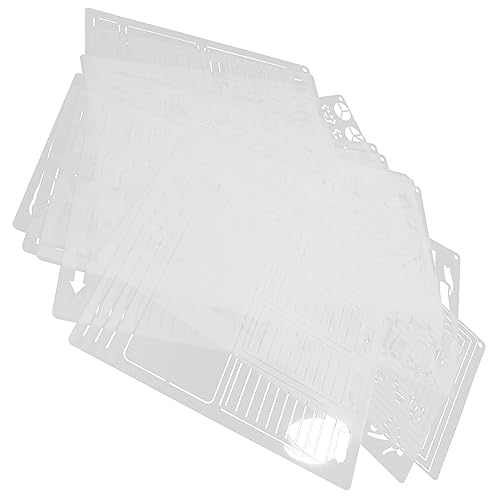 TEHAUX 24 Teiliges Tagebuch DIY Vorlagen Kunstmarker Wandschablonen Farbmarker Geometrische Schablonen Journal Stoffmarker Farbstift Kreide Wiederverwendbare Planer Vorlage TEHAUX 24 Teiliges Tagebuch DIY Vorlagen Kunstmarker Wandschablonen Farbmarker Geometrische Schablonen Journal Stoffmarker Farbstift Kreide Wiederverwendbare Planer Vorlage von TEHAUX