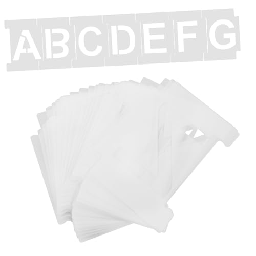 TEHAUX 26 Stücke Brief Schablone Alphabet Zeichnung Schablonen Kinder Malerei Vorlagen Sicher Material von TEHAUX