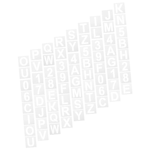 TEHAUX Alphabet-schablonen Zum Malen – Vielseitige Malschablonen Für Bastelarbeiten von TEHAUX