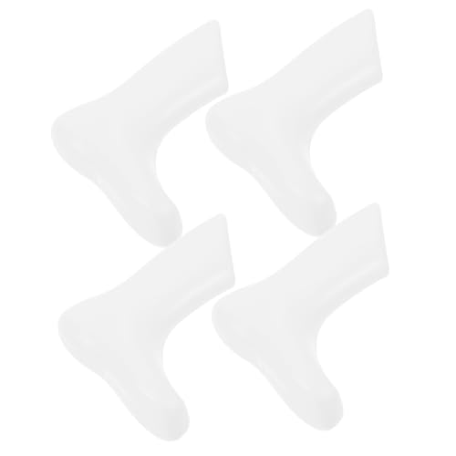 TEHAUX Gemeinde 4 Stück Modellfüße für Kinder The White Pfarrmodell Modellschuhstütze schuhständer Schuhe-Display-Form eben Schimmel Frauen Schuhe Füllstoff Damen Fußsocken Plastik Weiß von TEHAUX