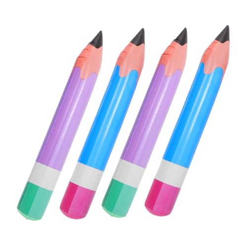 TEHAUX 4 Stück Teiliges PVC Aufblasbares Bleistift Ballon Bunte Schulanfang Dekoration Leichte Party Deko für Jungen Mädchen Wiederverwendbar und Kindgerecht TEHAUX 4 Stück Teiliges PVC Aufblasbares Bleistift Ballon Bunte Schulanfang Dekoration Leichte Party Deko für Jungen Mädchen Wiederverwendbar und Kindgerecht von TEHAUX