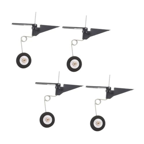TEHAUX 4 Stück Teiliges Rc Flugzeug Ersatzteile Präzise und Stabile Tail Wheel Assembly Leichtes und Robustes Untergestell für Modellflugzeuge Einfache Montage Kompatibel von TEHAUX
