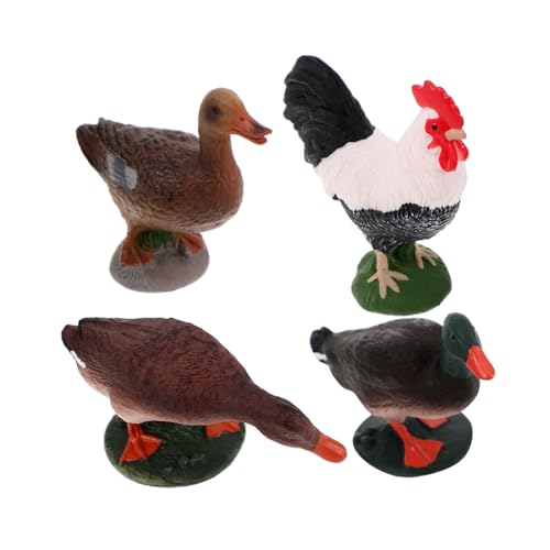 TEHAUX 4stücke Teiliges Aus Realistischen Miniatur-Figuren Von Hühnern Und Enten Plastikornamente Für Tischdekoration Und Mikro-landschaften Für Kreative Gestaltung Von Wohnräumen TEHAUX 4stücke Teiliges Aus Realistischen Miniatur-Figuren Von Hühnern Und Enten Plastikornamente Für Tischdekoration Und Mikro-landschaften Für Kreative Gestaltung Von Wohnräumen von TEHAUX