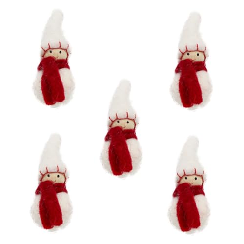TEHAUX 5 Stück Teiliges Weihnachts-deko Schneemann Haar-Accessoires aus Wollfilz Handgefertigte für Festliche Tisch Raumdekoration Charmant für Weihnachts Kinderpartys TEHAUX 5 Stück Teiliges Weihnachts-deko Schneemann Haar-Accessoires aus Wollfilz Handgefertigte für Festliche Tisch Raumdekoration Charmant für Weihnachts Kinderpartys von TEHAUX