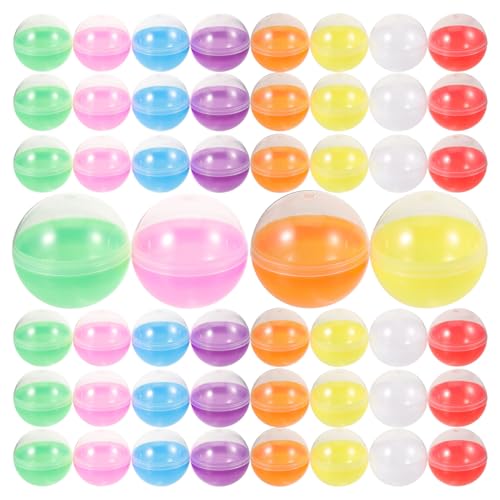 TEHAUX 50 Stück Füllbare Bälle Multifunktionale 45mm Plastik Wiederverwendbare Runde Kapseln für Verkaufsautomaten, Süßigkeitenlagerung, Partygeschenke, DIY Bastelarbeiten, Verschiedene TEHAUX 50 Stück Füllbare Bälle Multifunktionale 45mm Plastik Wiederverwendbare Runde Kapseln für Verkaufsautomaten, Süßigkeitenlagerung, Partygeschenke, DIY Bastelarbeiten, Verschiedene von TEHAUX