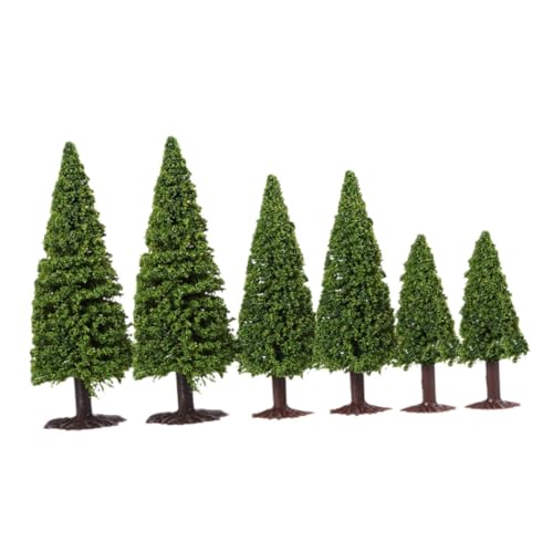 TEHAUX 6 Stück Miniatur Baum Modell Grüne Landschaftsbaum für Diorama und Modellbau für DIY Projekte und Landschaften TEHAUX 6 Stück Miniatur Baum Modell Grüne Landschaftsbaum für Diorama und Modellbau für DIY Projekte und Landschaften von TEHAUX