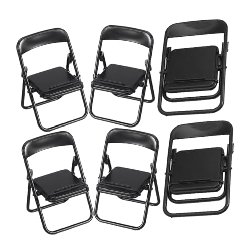 TEHAUX 6 Stück Teiliges Mini Klappstuhl Handyhalter Kreativer Puppenhaus Stuhl Mobiler Telefonständer Langlebig Miniatur Zubehör für DIY Dekoration TEHAUX 6 Stück Teiliges Mini Klappstuhl Handyhalter Kreativer Puppenhaus Stuhl Mobiler Telefonständer Langlebig Miniatur Zubehör für DIY Dekoration von TEHAUX