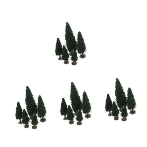 TEHAUX 60 STK kleines Baumlandschaftsmodell Mini-Landschaftsmodell Mini-Landschaftsbaum weihnachtsdeko Modelle Miniaturbäume Modellbäume trainieren dreidimensional Eisen von TEHAUX