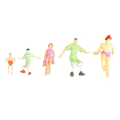 TEHAUX 6St Farb simulations Puppe Ornament winziges Menschenmodell Figur Modellschmuck Modelle Mini-Charakter-Schmuck Minifigurenmodell Schreibtisch schmücken Marionette Dekorationen von TEHAUX