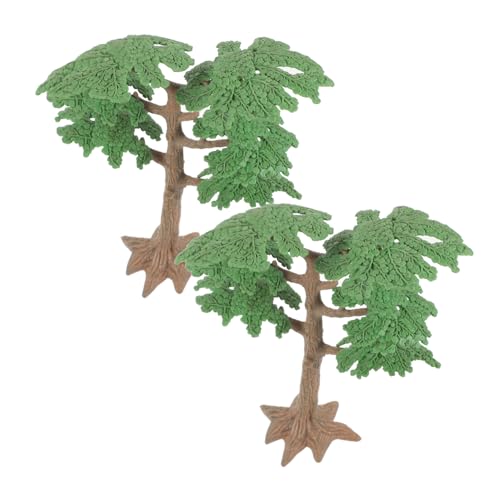 TEHAUX 8 STK Miniaturbäume für Modelle Landschaft Landschaft dekor Zug künstliche Pflanzen Ornament grüner Landschaftsahorn Zypressenbaum-Modell Bahn schmücken Bonsai Baum Anlage von TEHAUX