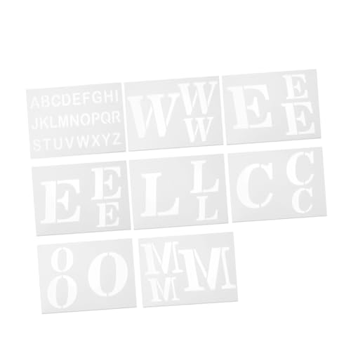 TEHAUX Wiederverwendbares Alphabet-schablonen-Set Willkommensschild-vorlage Ideal Für Jungen Und Mädchen von TEHAUX