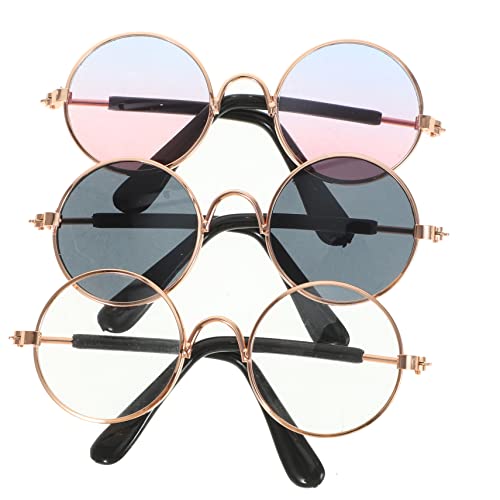 TEHAUX 9St Gläser Miniatur-Brille Igel Brille Kinderspielzeug Sonnenbrille dekorative Glasdekore Brillenrequisiten für Kinder lustig Zubehör Kopfbedeckung schmücken von TEHAUX