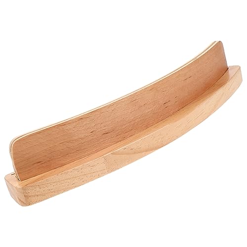 TEHAUX Holz Kartenhalter Spielkartenständer Gebogen für Poker Bridge Pinochle Kartenspiel Kartendisplay Organizer für Komfortables Erwachsene von TEHAUX
