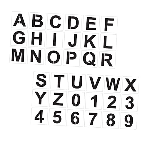 TEHAUX Kunstschablonen – Alphabet-buchstabenschablonen Zum Malen Wanddekorieren Basteln Für Kinder TEHAUX Kunstschablonen – Alphabet-buchstabenschablonen Zum Malen Wanddekorieren Basteln Für Kinder von TEHAUX