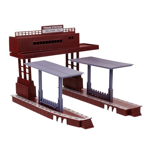 TEHAUX Kunststoff-Bahnsteig Bahnhofsmodell Personenbahnsteig Bahnhofsgebäude Spielzeug Zugzubehör Für Die Gleisszene TEHAUX Kunststoff-Bahnsteig Bahnhofsmodell Personenbahnsteig Bahnhofsgebäude Spielzeug Zugzubehör Für Die Gleisszene von TEHAUX
