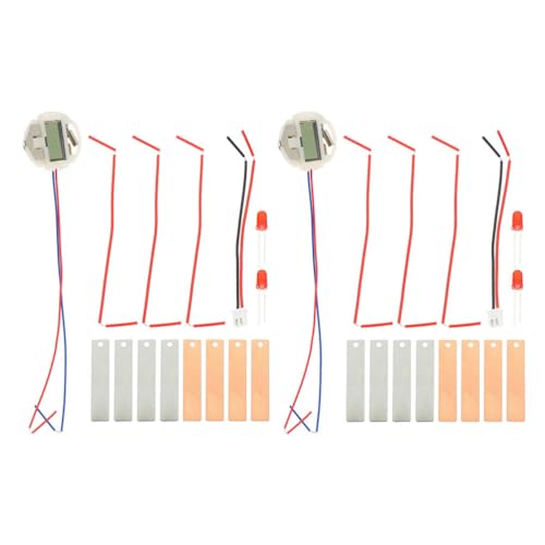 TEHAUX Obst-Batterie-Wissenschaftsexperiment-Set 2 Sätze Orangen-Kartoffel-Zitronen-Batterie DIY-Wissenschaftliches Experiment Physik-Unterrichtsexperiment Lernspielzeug Für Studenten von TEHAUX