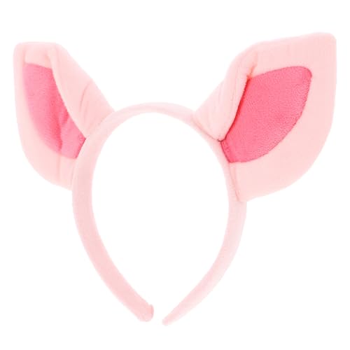 TEHAUX Ohren-Stirnband Halloween-Tier-Rollenspiel Rosa Welpenohren-Kopfschmuck Kostüm-Performance-Requisiten Rosa von TEHAUX