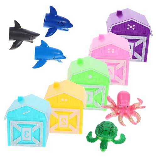 TEHAUX Regenbogenhausspielzeug Kleinkindlernen zählen und sortieren Tierform-Zählspielzeug Cartoontiere Fingerpuppen Feinmotorikspielzeug für Kleinkinder Fingerspielzeug TEHAUX Regenbogenhausspielzeug Kleinkindlernen zählen und sortieren Tierform-Zählspielzeug Cartoontiere Fingerpuppen Feinmotorikspielzeug für Kleinkinder Fingerspielzeug von TEHAUX