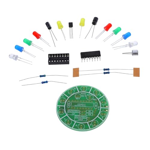 TEHAUX Soundaktiviertes DIY Lichtkit mit Rotierendem Farbigem Farben LED Wasserlichteffekt Geräuschempfindlichem Mikrofon Einfacher Selbstmontage für Naturwissenschaftliche Experimente von TEHAUX
