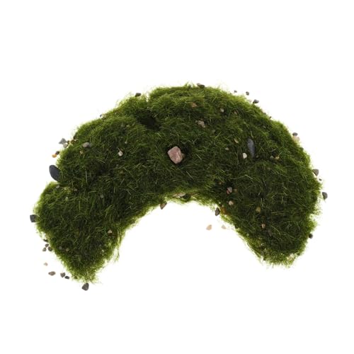 TEHAUX Statisches Gras, Landschaftsgras Mit Steinen, Realistisches Diorama-grasmodell, Sandtischsimulation, Landschaftsdekoration, Landschafts-basismaterial-kit von TEHAUX