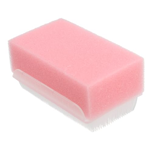 TEHAUX Tastpinsel Für Das Sensorische Training Werkzeug Babybadeschwämme Für Neugeborene Nagelpeelpinsel Crash-pad Sensorisch Milchschorfbürste Für Babys Nagelbürste Gootoobz Schwamm Rosa von TEHAUX