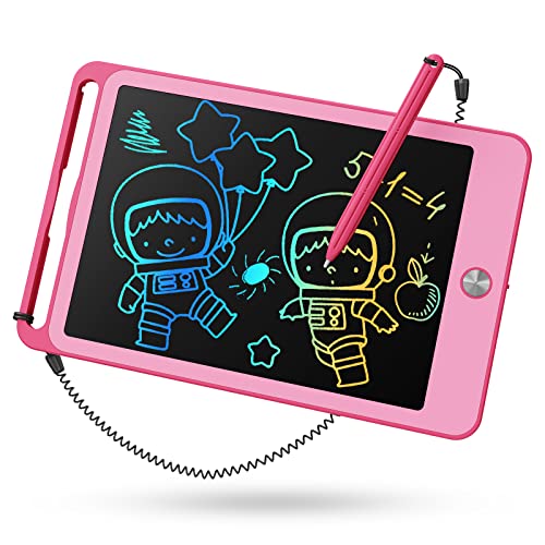 TEKFUN LCD Schreibtafel Spielzeug 8,5 Zoll Zeichenbrett für Kinder, Schreibtablett Maltafel ab 3 4 5 6 7 8 Jahre alt Junge Mädchen, Weihnachten Geschenke für 3-8 Jährige Mädchen Jungen (Rosa) von TEKFUN