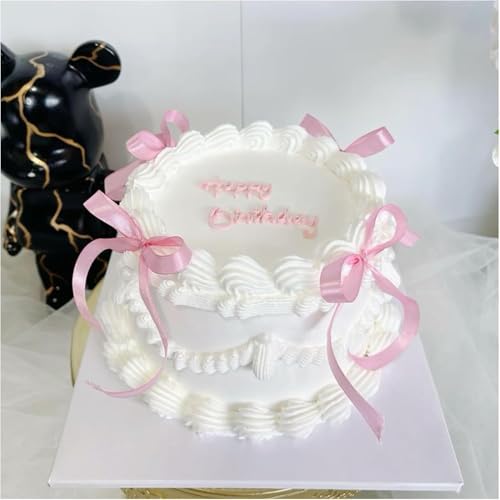 TELAIN Cake Topper Geburtstag 20 Stück Pinke Schleife Tortendeko, Elegante Kuchendeko für Geburtstag und Party TELAIN Cake Topper Geburtstag 20 Stück Pinke Schleife Tortendeko, Elegante Kuchendeko für Geburtstag und Party von TELAIN