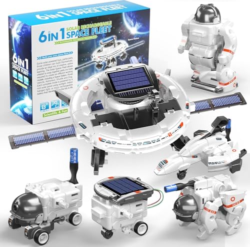 STEM Projects for Kids Ages 8-12, Science Kits for Boys 8-14, 6-in-1 Solar Robot Space Toys Building Science Kits Gifts 7 8 9 10 11 12 13 Year Old Boys Girls Teen von TEMI