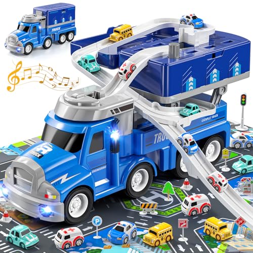 TEMI Spielzeugautos und Lastwagen, geeignet für Kinder im Alter von 3, 4, 5 und 6, geeignet für Junge mit 8-Stadtautos, Autospurspielzeug für Kinder im Alter von 3-8, Kinderspielzeug im Freien TEMI Spielzeugautos und Lastwagen, geeignet für Kinder im Alter von 3, 4, 5 und 6, geeignet für Junge mit 8-Stadtautos, Autospurspielzeug für Kinder im Alter von 3-8, Kinderspielzeug im Freien von TEMI