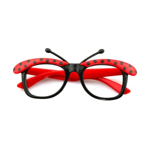TEMOOUES Bienen Marienkäfer Kostüm Zubehör Brille Stirnband Strumpf Rock für Kinder Erwachsene Halloween Cosplay Geburtstag Party Supplies von TEMOOUES